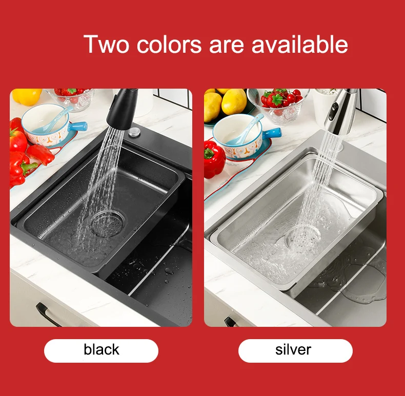 Stainless Steel Work Table With Triple Bowl Basin Hand Wash Sink - View #2