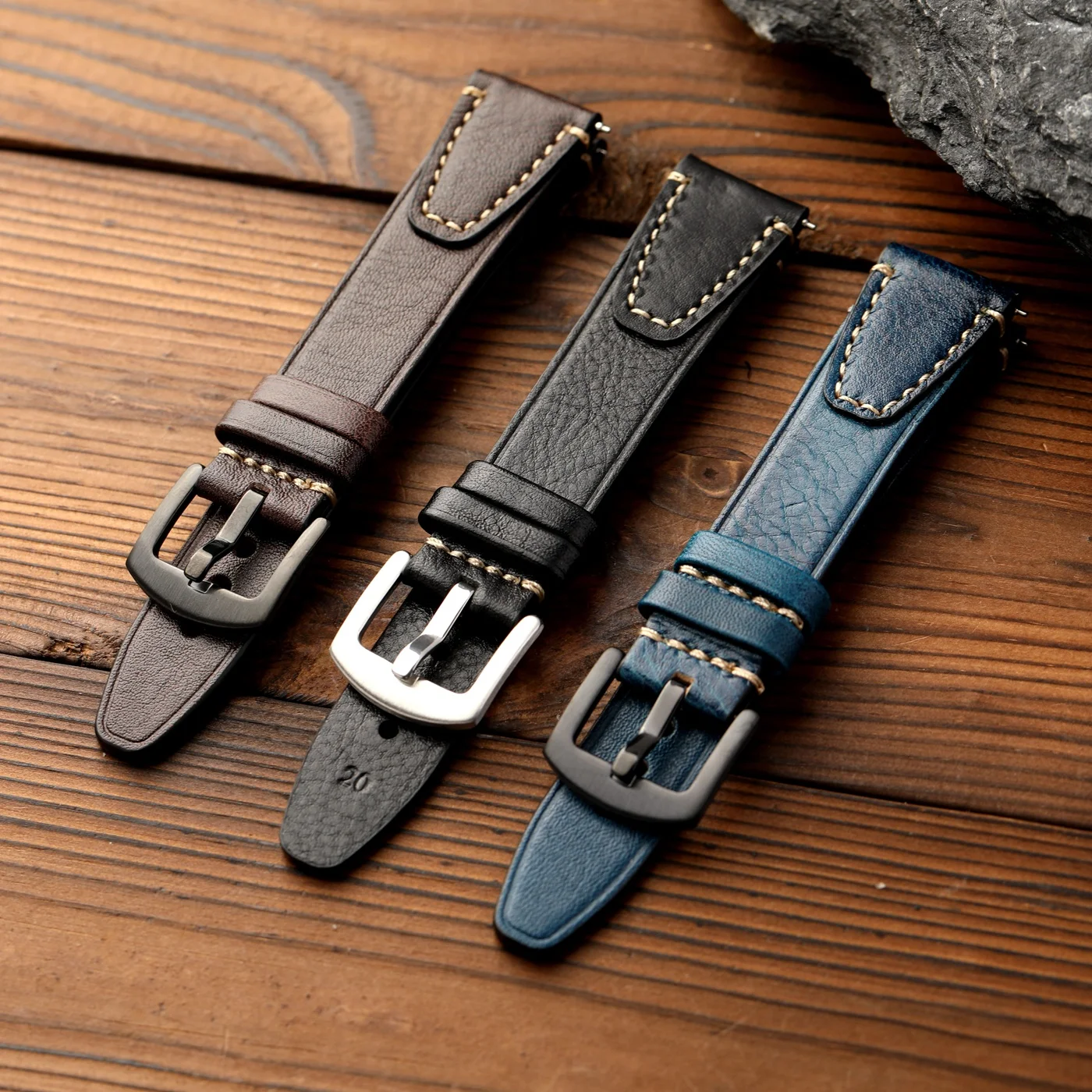 Handmade Genuine Leather Retro Strap with Quick-Release