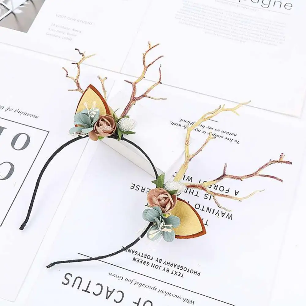 Christmas Headbands Santa Tree Elk Antlers Headband Kids Adult Headwear Reindeer Ornaments Christmas Decorations Party Cosplay