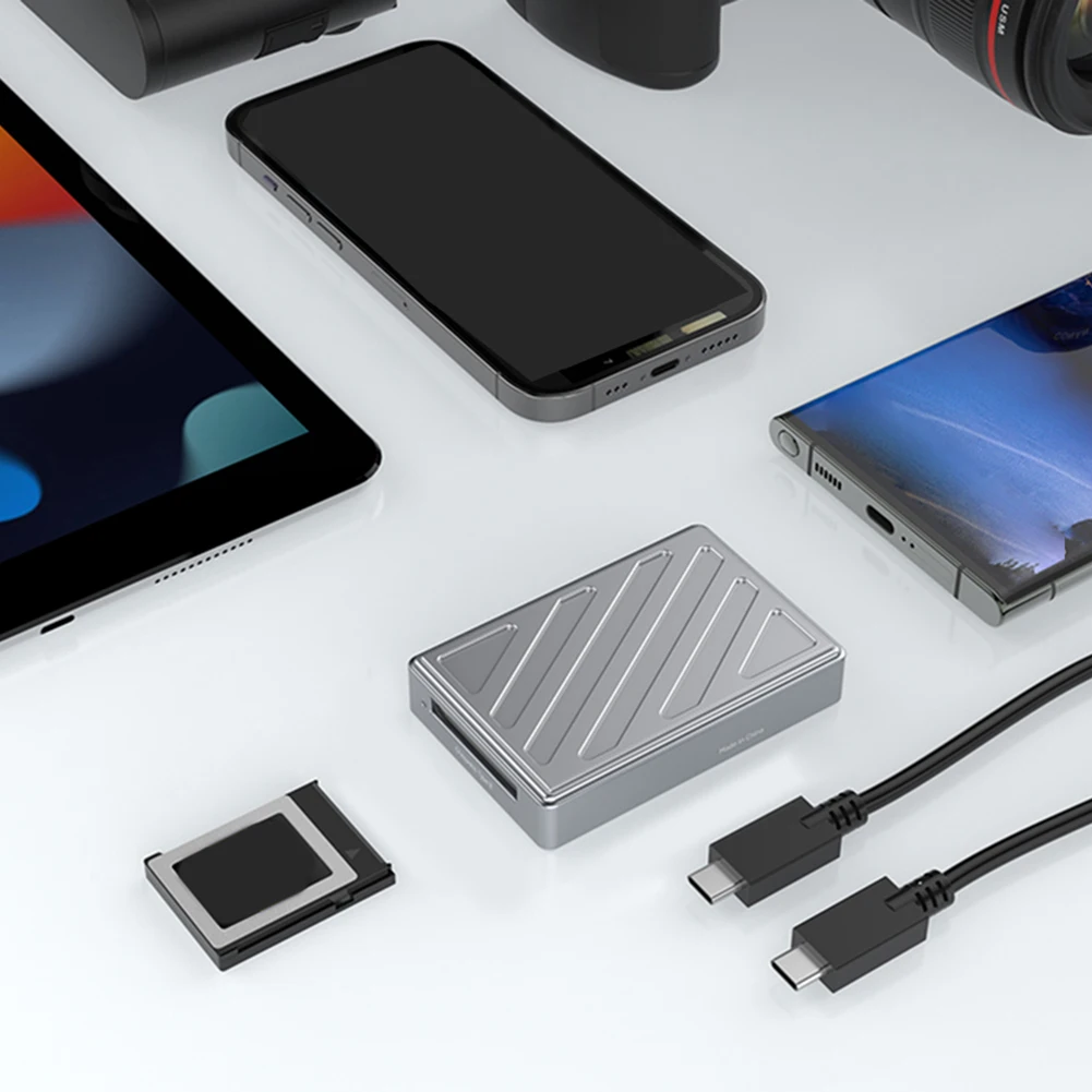 C타입-CFexpress B 리더기, 휴대용 USB 4.0, 10Gbps CFE B 메모리 카드 리더, 메모리 카드 어댑터, 맥북, 아이패드 리더기