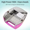 High Power 96W Cordless Rechargeable Wireless LED UV Nail Lamp For Gel Nail Polish Dryer Nail Lamp for Salon 4