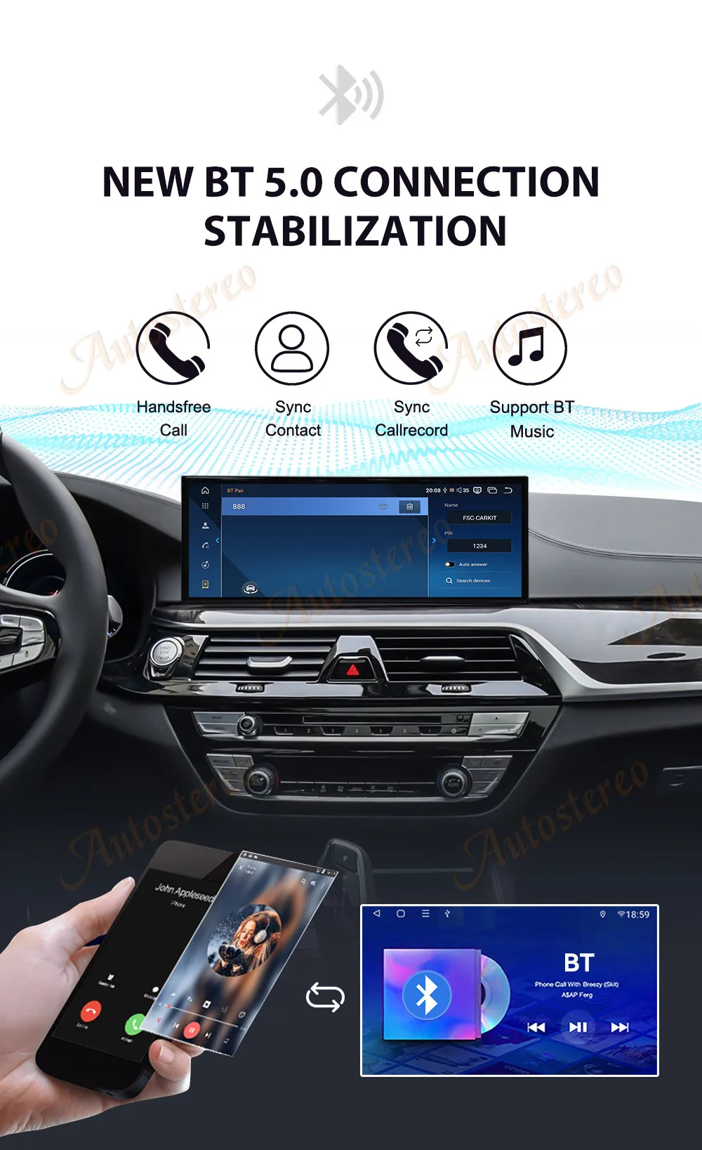 15.8 Inch Qualcomm Android 13 Carplay For BMW 6 6GT G32 2017 2018 2019 Car Multi