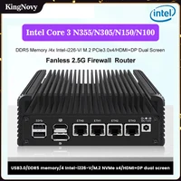 12th Gen Intel Core 3 N355 N305 8 Core N150 N100 Fanless Mini PC DDR5 4x i226-V 2.5G Firewall Router Proxmox Host ESXI Server 1