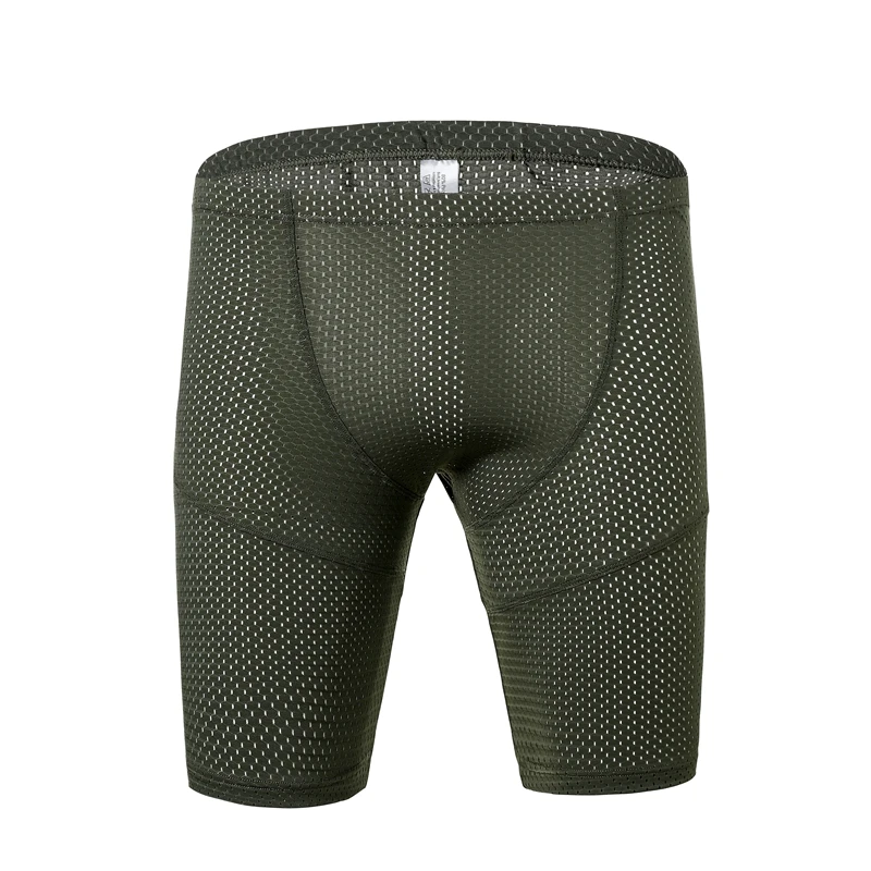 Mens Compression Pants Quick Dry Elasticity Nylon Jogger Tights Fitness Pants Mesh Breathable Skinny Leggings Trousers