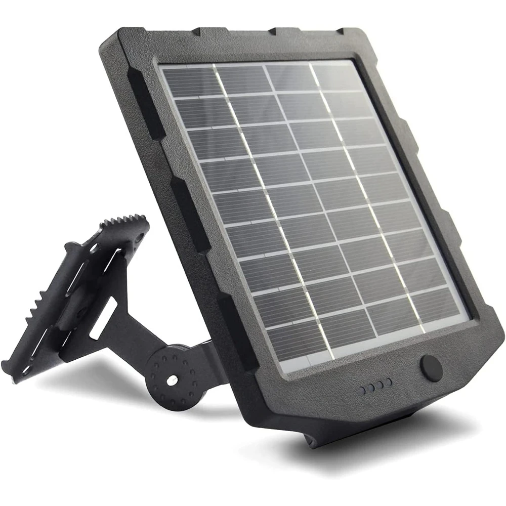 Tracking Camera Solar Panel, Solar Battery Charger Kit, Built-in 2000mAh Rechargeable Lithium Battery, IP66 Waterproof
