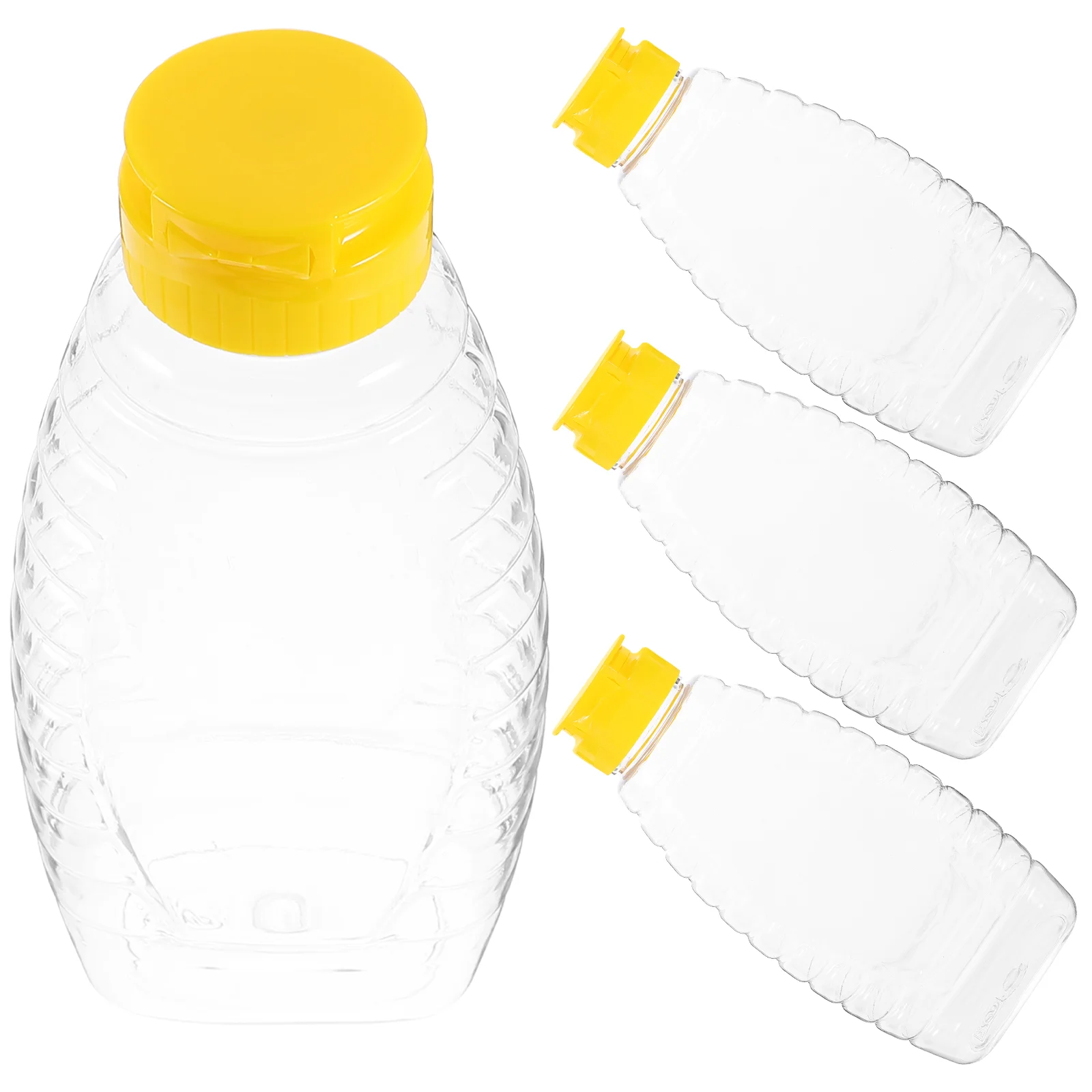 

Honey Squeeze Dispenser Plastic Sauce Container Vinegar Containers Jar Condiment Oil Clear Dressing Salad Glass