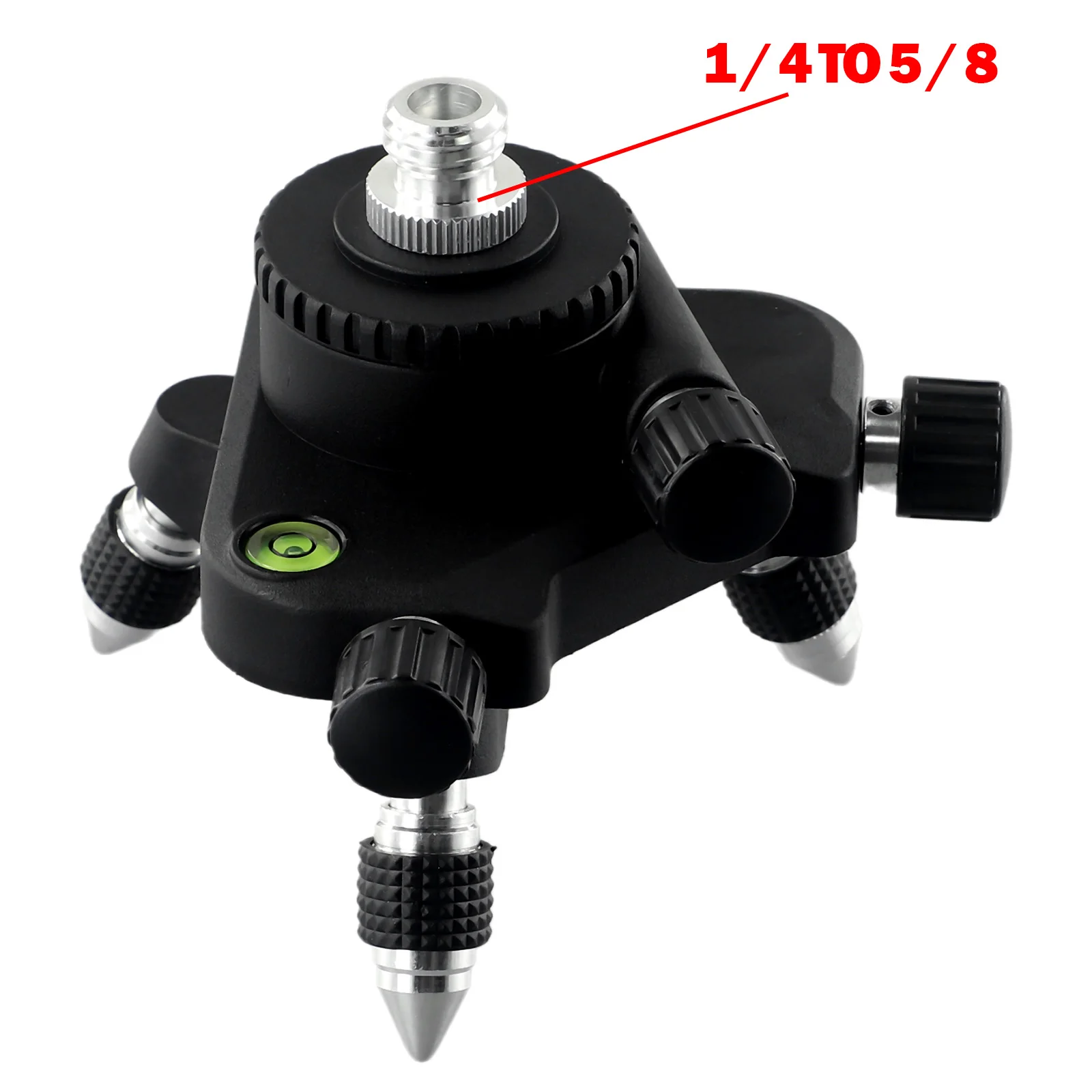 

Tripod-Level Meter Bracket Construction Tool Level Base 1/4 To 5/8 1/4" Interface Accessories Aluminum Alloy+ Rubber Rotation