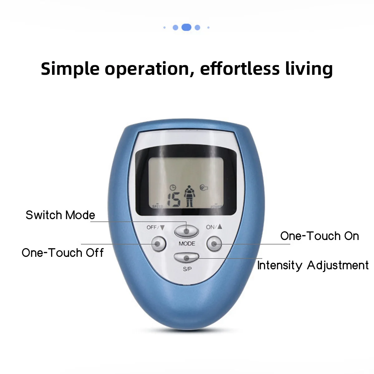 Electric Pulse Massager Dual Mode Electrical Stimulation Low Frequency Neuromuscular Stimulator Dedicated to Soothing Relaxation