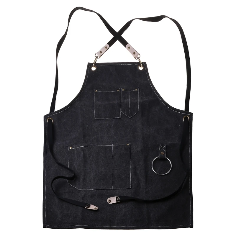 

D0AD для фартуков с перекрестной спиной для женщин, шеф-повара, официантки, парикмахера для покраски гриля