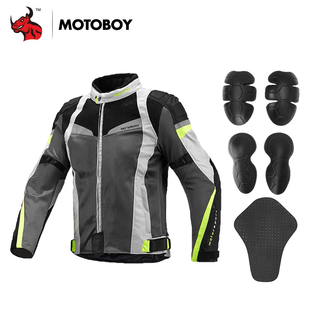 MOTOBOY Summer Breathable Motorcycle Jacket Outdoor Cycling Racing