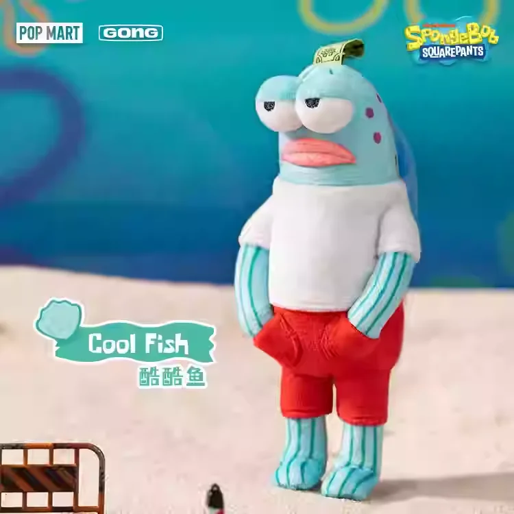 キーホルダー・アクリルキーホルダー Bikini Bottom Buddies DopeyFish+LimpFish Genuine POP MART Bikini Bottom Buddies Series Confirmed