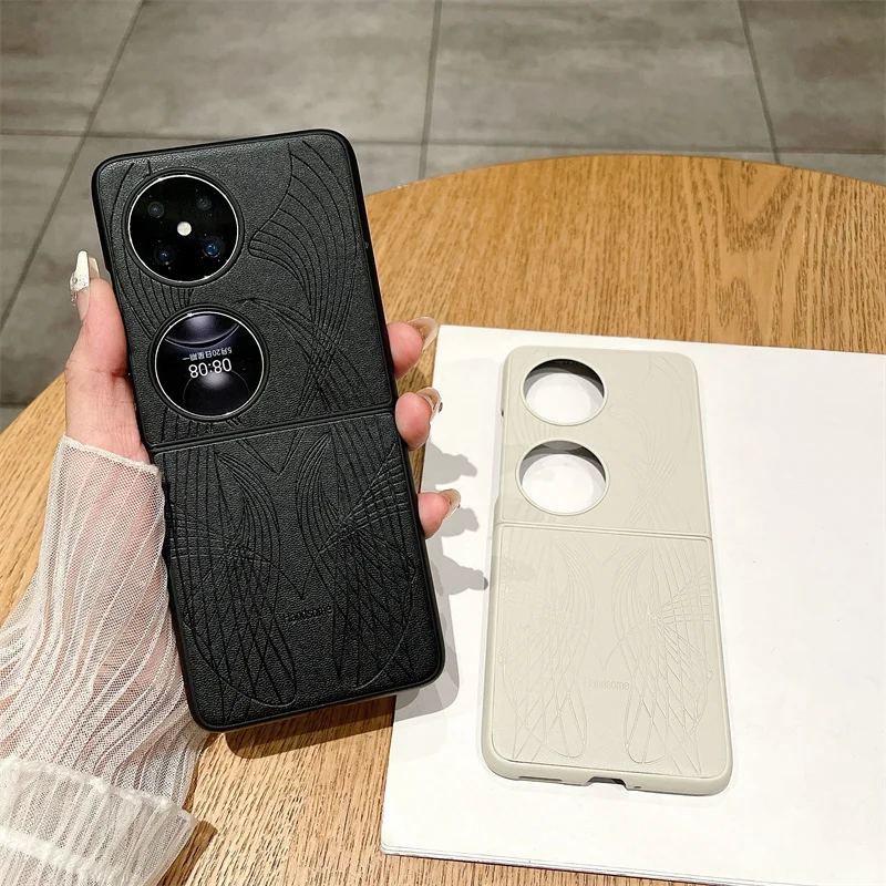 

For Huawei Pocket 2 Solid color all-inclusive mobile phone case anti-fall anti-scratch leather protection case