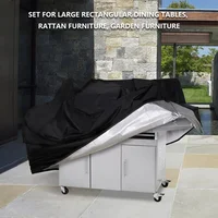 Barbecue Covers Weber Heavy Duty Outdoor Barbecue Cover  Waterproof Anti-Dust Weather Resistant Square Rain Protective 2