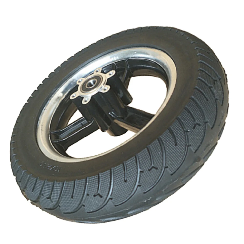 

Solid Tire 10 Inch Tyre 10X2.50 Wheel 25*6cm Accessories Aluminum Alloy Black Brake Electric Scooters Practical