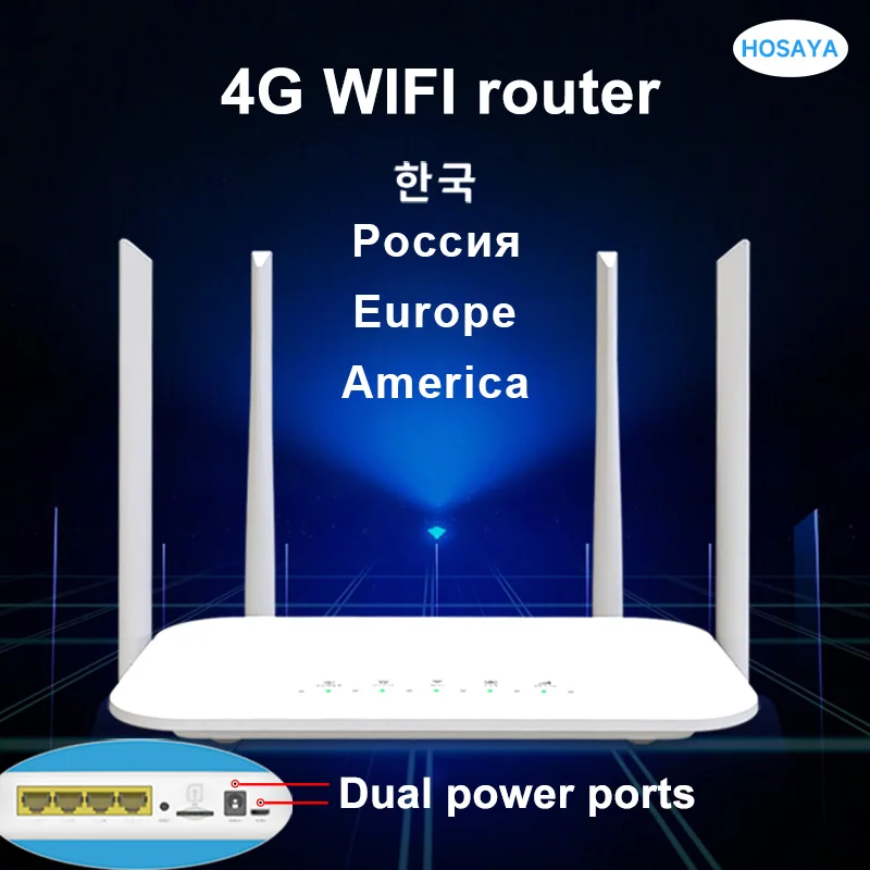 4G Cpe 4G Router Wifi Sim Card Hotspot Cat4 32 Utenti Rj45 Wan Lan Wireless Modem Lte Router