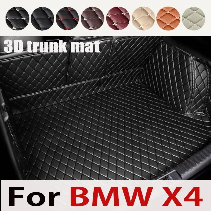 

Car Trunk Mats For BMW X4 G02 MK2 2019~2022 Carpet Liner AUTO Tail Waterproof Boot Cargo Pad Car Rear Trunk Mat Car Accessories