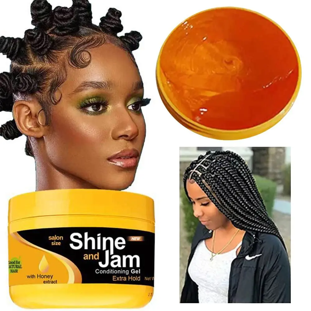 Natural Moisturizing And Shaping Shine And Jam Styling Products Edge Control Hair Gel Hair Wax Dirty Braid Gel