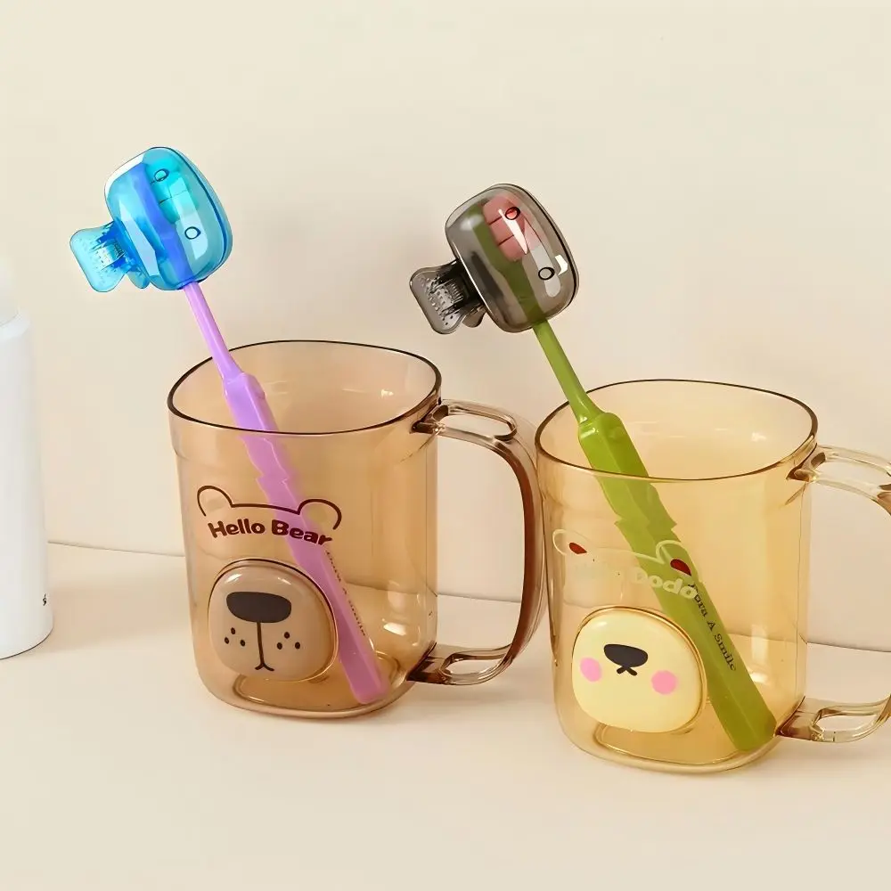 Toothbrush Covers 1 / 10 Toothbrush Head Protective Covers For Electric Manual Brush Heads Portable Travel Home Plastic Toothbrush Covers