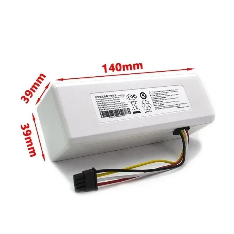 14.4V 9800Mah P1904-4S1P-MM Xiaomi Mi Jia 1C STYTJ01ZHM Robot Vacuum Cleaner Accessories Original Part