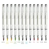 13Pcs/set Transparent Eternal Pencils with 12 Color Interchangeable Heads Ink Free Art Painting Office Signature Tools Unlimited 3