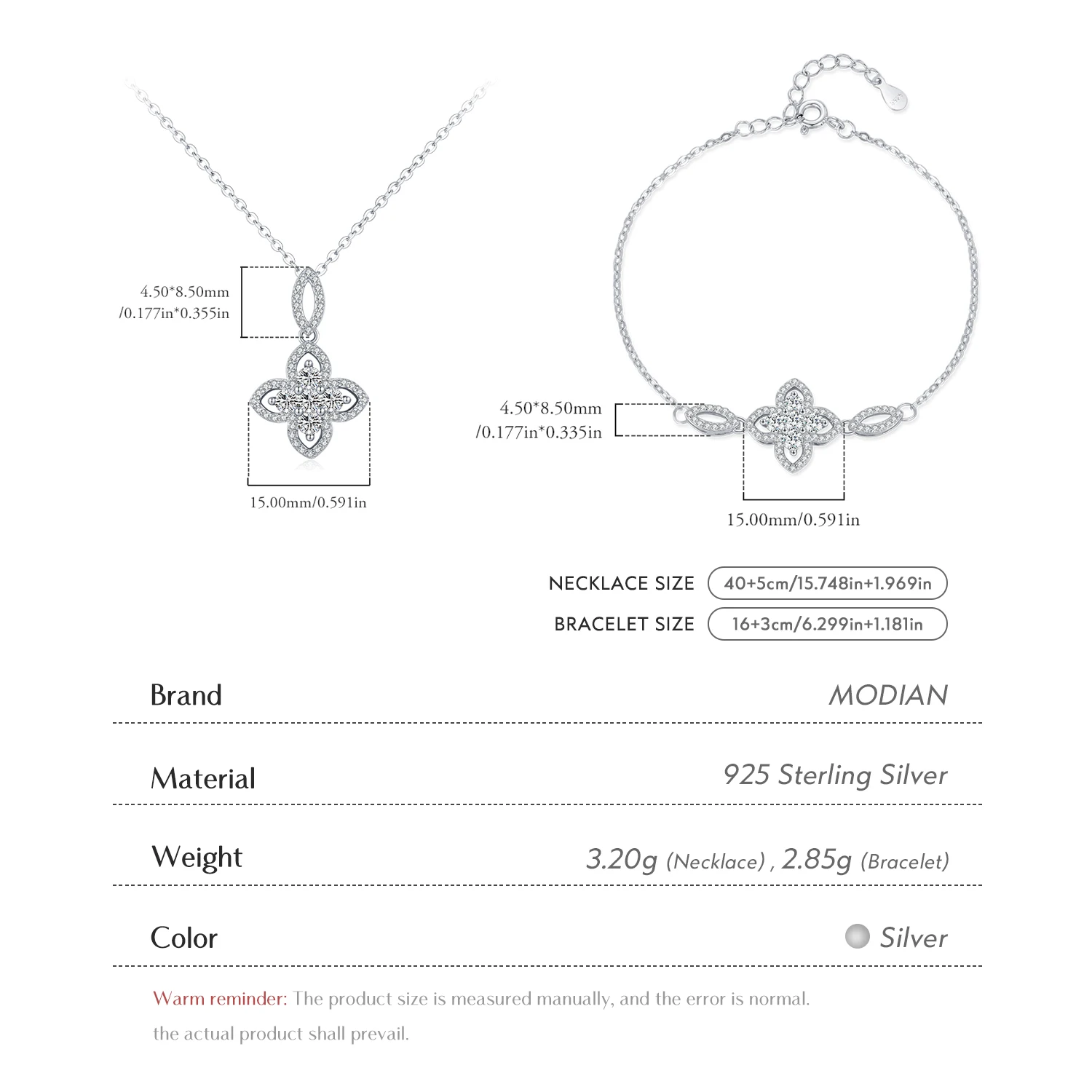 طقم مجوهرات زهور