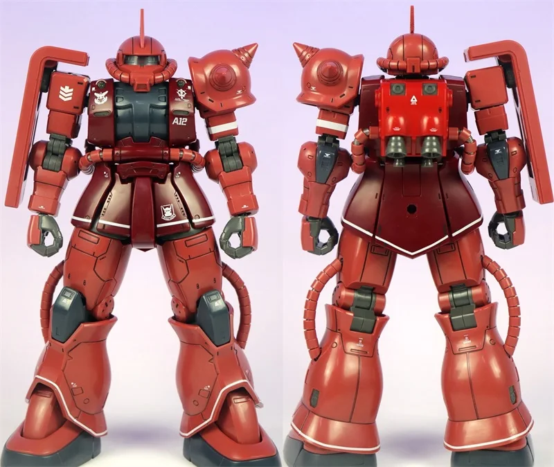 飛行zaku ii gto赤いモデルキット、組み立て組み立て済み、1:72