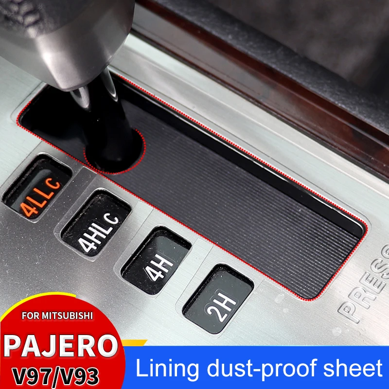 For Mitsubishi Pajero Montero V93 V87 V97 V73 V77 Gear Selector Console Blind Dust Proof Cover AT Gearbox Shifter Rubber Cover