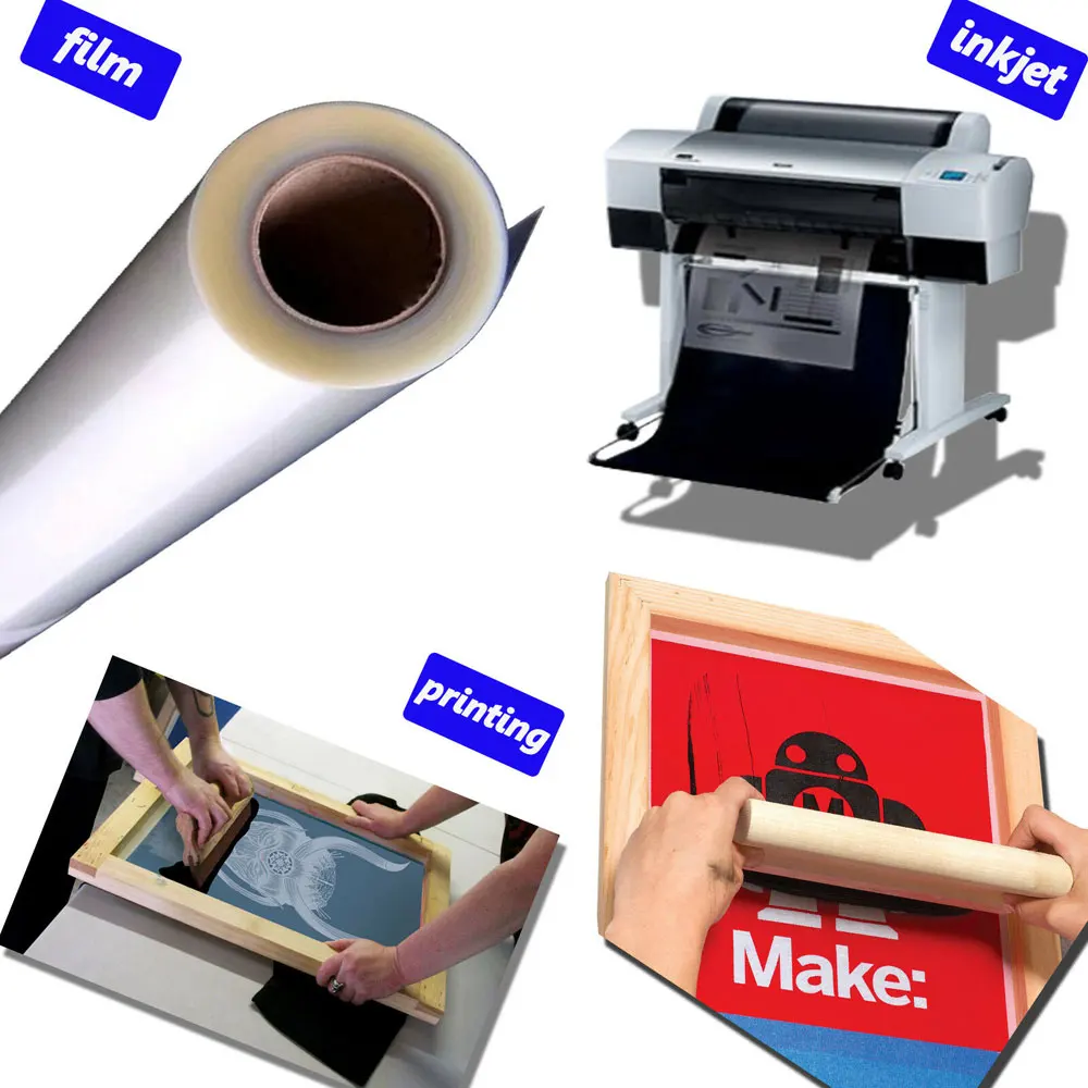 Impermeável Inkjet Milky Transparência Filme T-shirts Silk Screen Printing Bulk Atacado Estoque Eua Rolo 17 x 100ft Mil - Imagem 2