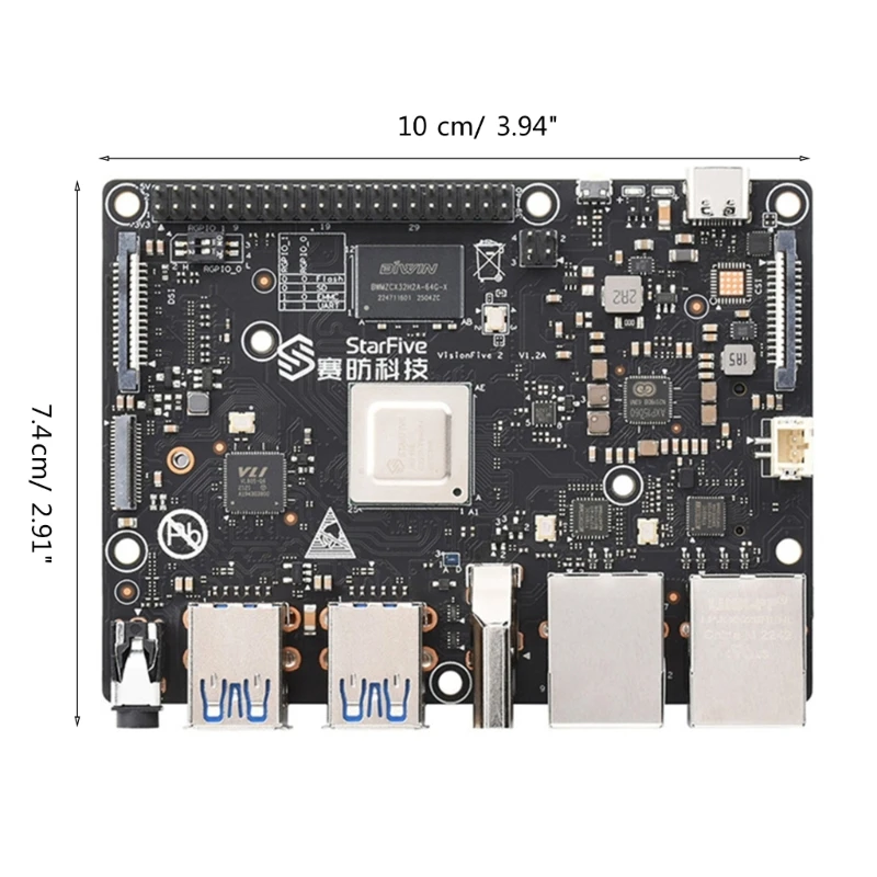 VisionFive2 RISC-V   ǻ 8 Ⱑ Ʈ ޸, 3D gpu   StarFive JH7110 μ,  /