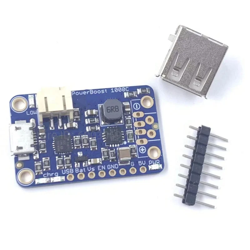 (1 pezzo) Caricabatterie al litio PowerBoost 1000 ricaricabile 5V Lipo USB Boost