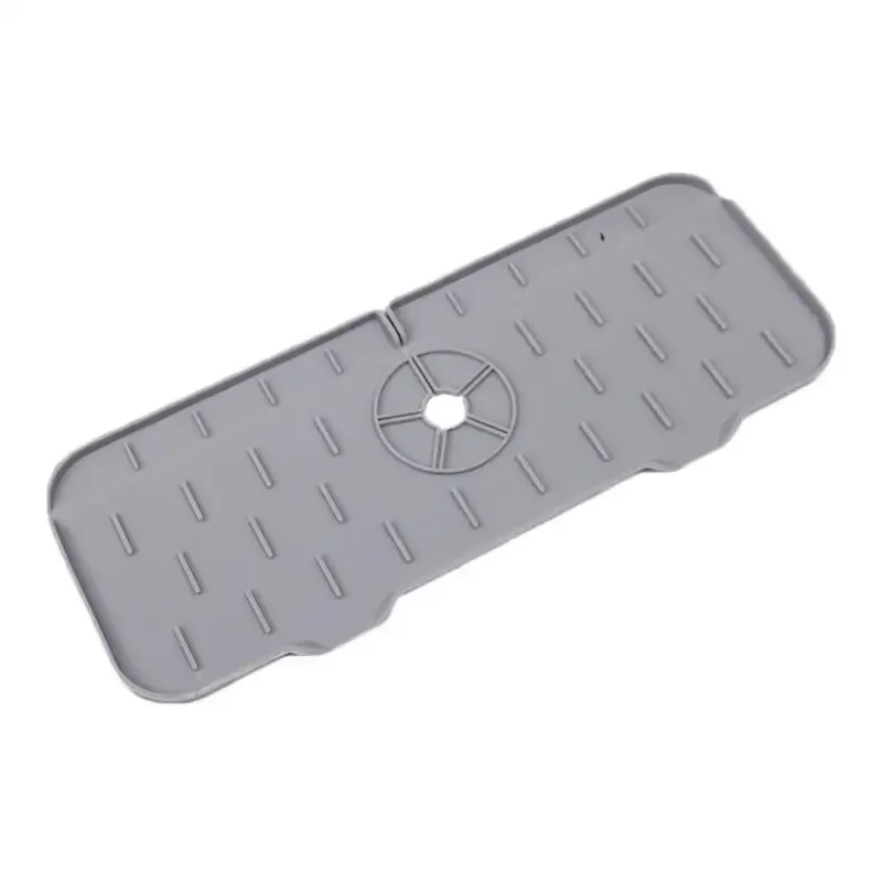 Silicone Kitchen Faucet Mat for Sink Sponge Drain Rack Foldable Sink Mat Faucet Splash Catcher Bathroom Countertop Protector kitchen accessories