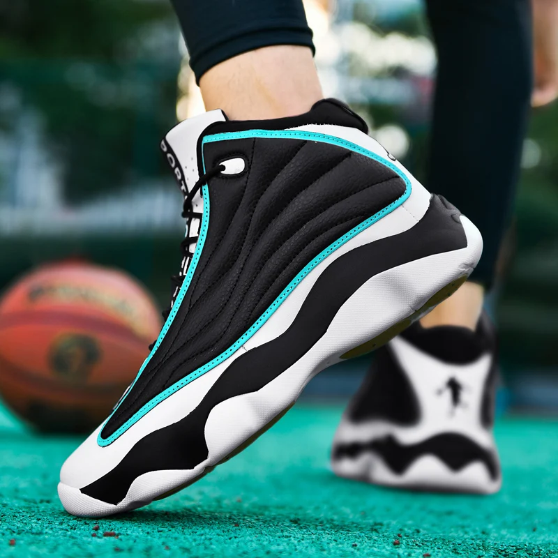 High Quality Mens Fitness Basketball Shoes Basketball Shoes Mens Sneakers Autumn High Top Anti-skid Outdoor Sneakers 6