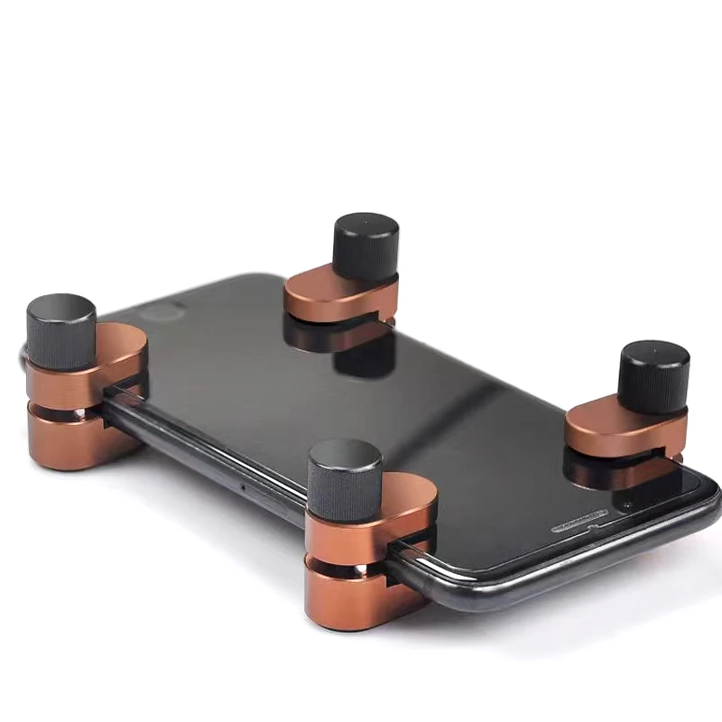 Jyrkior 4Pcs 유니버설 LCD 화면 고정 조정 가능한 클립 합금 고정 클램핑 아이폰 iPad 곡선 디스플레이 수리 도구