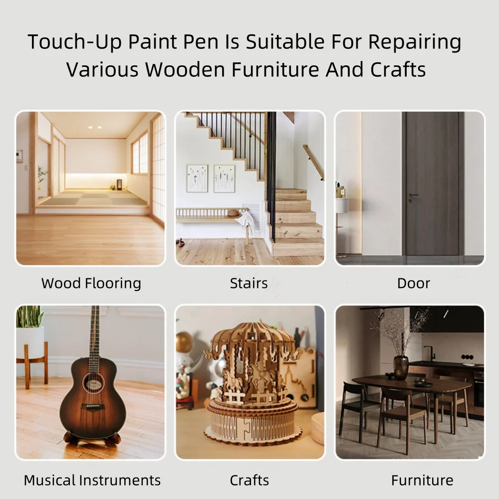 Wood Composite Grain Paint Touch-Up Markers for Furniture and Floor Repair
