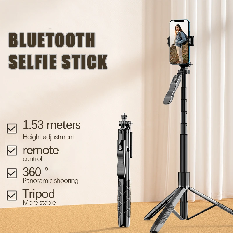 Bluetooth Selfie Stick Tripod Gimbal Stabilizer Camera Tripod with Remote Control Selfie Stick for Cellphone