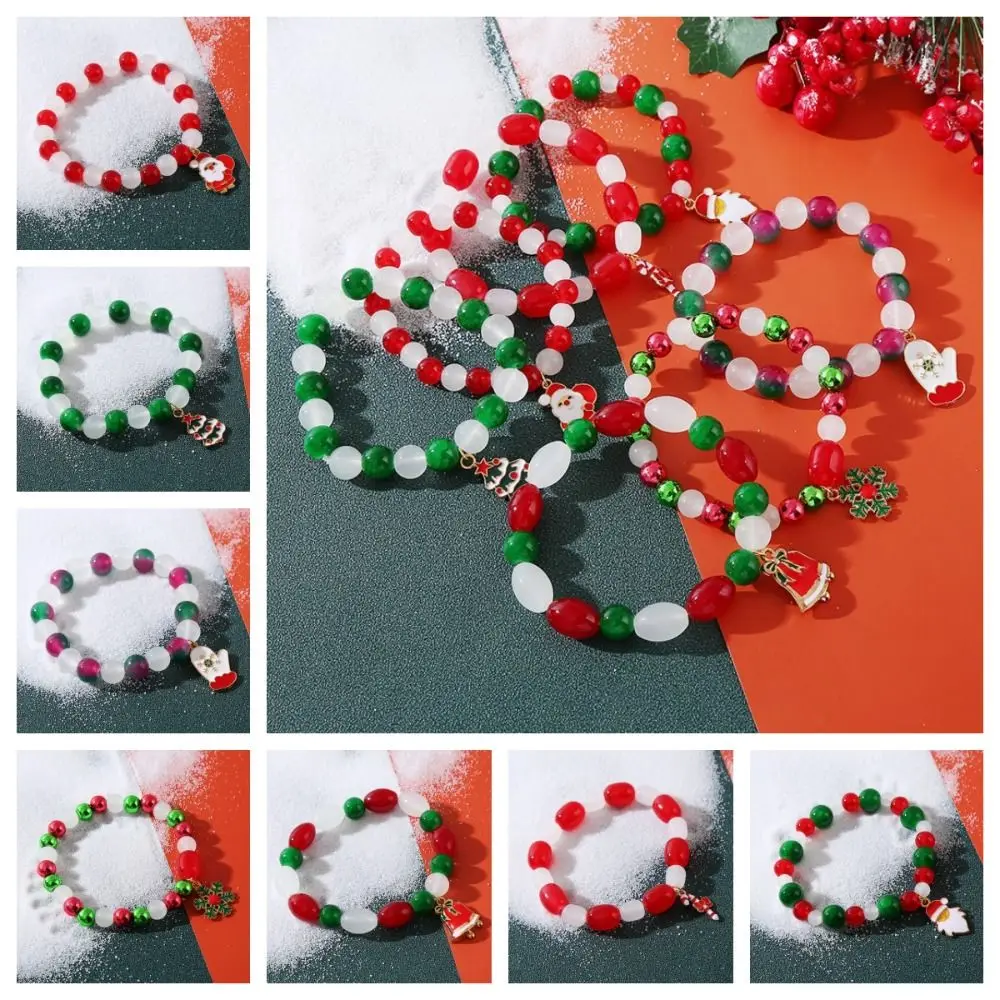 Kriss Kringle Candy Cane Braccialetto Di Natale Babbo Natale Fiocco Di Neve Buon Natale Braccialetto Braccialetto Regolabile