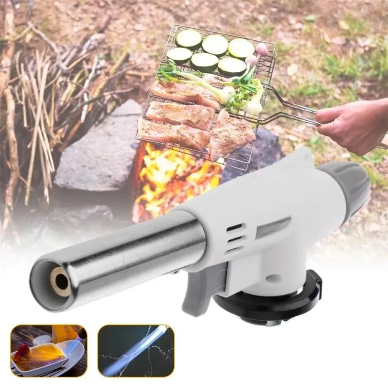 AutoIgnition Butane Gas Torch Cooking Welding-Burner for BBQ Camping