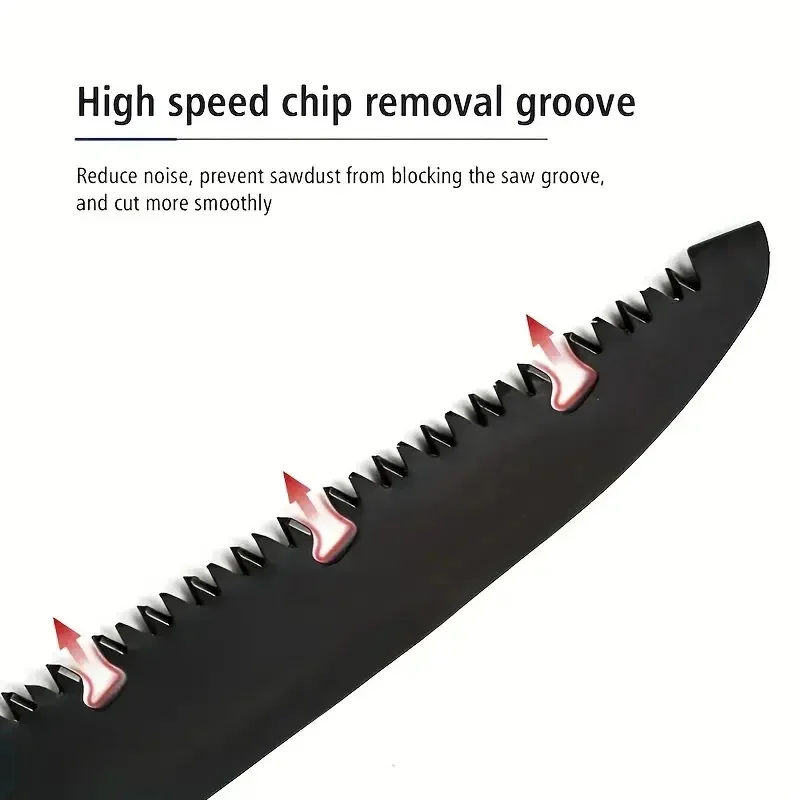 1pc Folding Saw Long Blade Pruning Saw Multifunctional Handheld Woodworking Gardening Tool For Camping And Wood Cutting