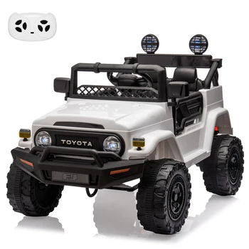 12V Kids Ride-On Electric Truck – Battery Powered Toy Vehicle with Remote Control, 3-Speed Modes, MP3 Music, LED Lights & Safety Belt 1