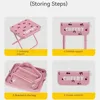 Outdoor Folding Stool Camping Chair Park Stool Picnic Portable Zipper Packed Small Fishing Chair Garden Folding Chair 5
