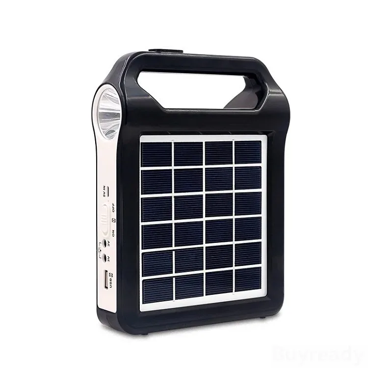 2400mAh Outdoor Portable Battery Solar Flashlight Small System Outdoor Emergency Power Lighting EP-035
