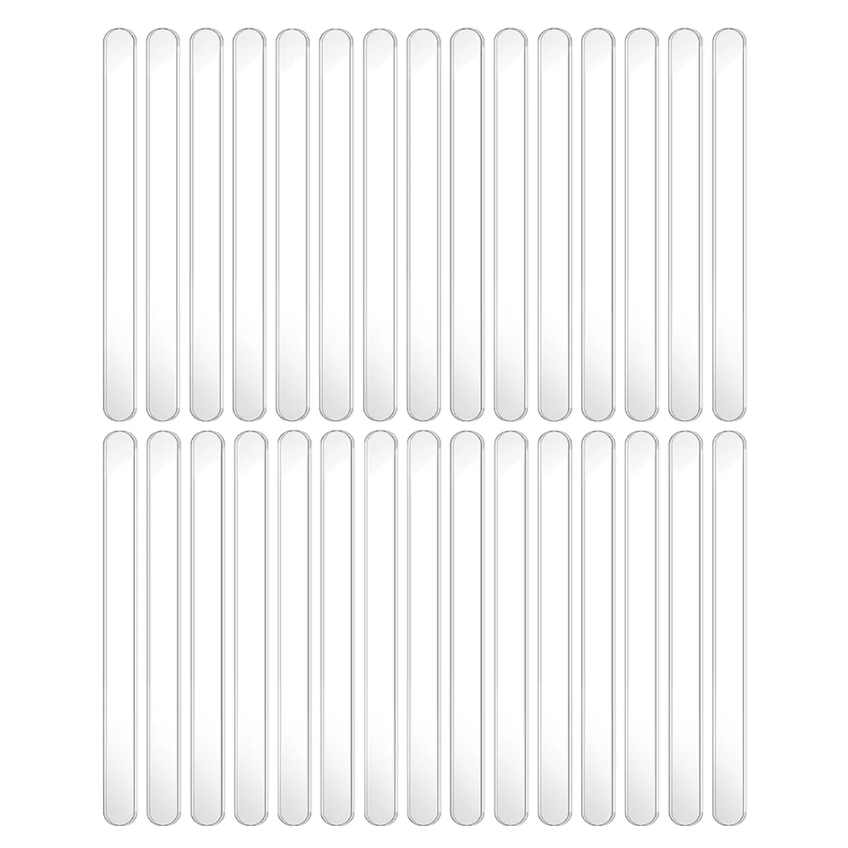 Popsicle Sticks 4.5 Inch Acrylic Cakesicle Sticks Reusable Ice PopSticks Plastic Popsicle 30PCS (Clear) popsicle sticks