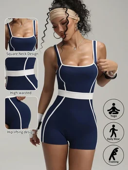 SurvĂȘtement femme ensemble de Yoga sans couture combinaisons de Yoga une piĂšce barboteuses d'entraĂźnement vĂȘtements de sport ensemble de gymnastique vĂȘtements d'entraĂźnement femmes body
