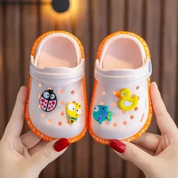 Summer Kids sandals Boys Girls Mules Cartoon baby Slippers Flat Summer Cartoon Children's Garden Shoes