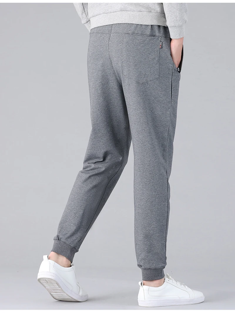 2022 New Spring Summer Men Sweatpants Cotton Joggers Plus Size 6XL 7XL 8XL Sportswear Loose Casual Track Pants With Zip Pockets gray sweatpants