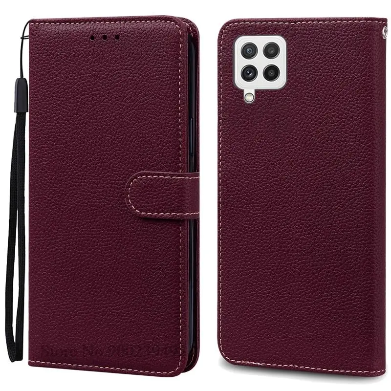 Leather Wallet Flip Case Soft Silicone Cover for Samsung Galaxy M32 - Stylish Protective s
