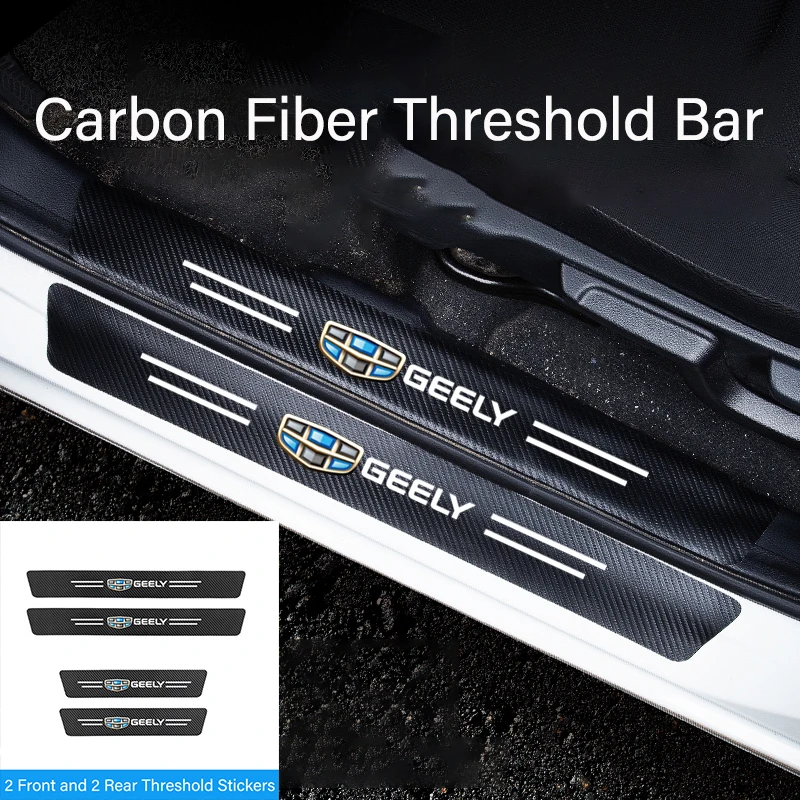 

Универсальная защитная наклейка на порог автомобильной двери для фотографий аксессуары Pro Boyue Tugella Azkarra Emgrand GS X6 GX7 Jolyon декоративная наклейка