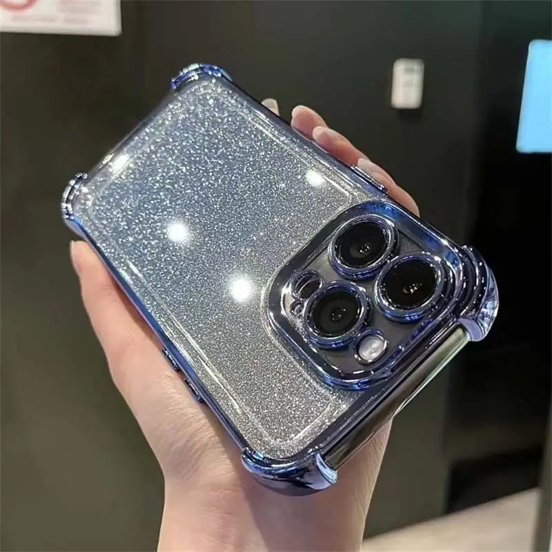 Luxury Electroplated Airbag TPU Phone Case - Soft Back Cover