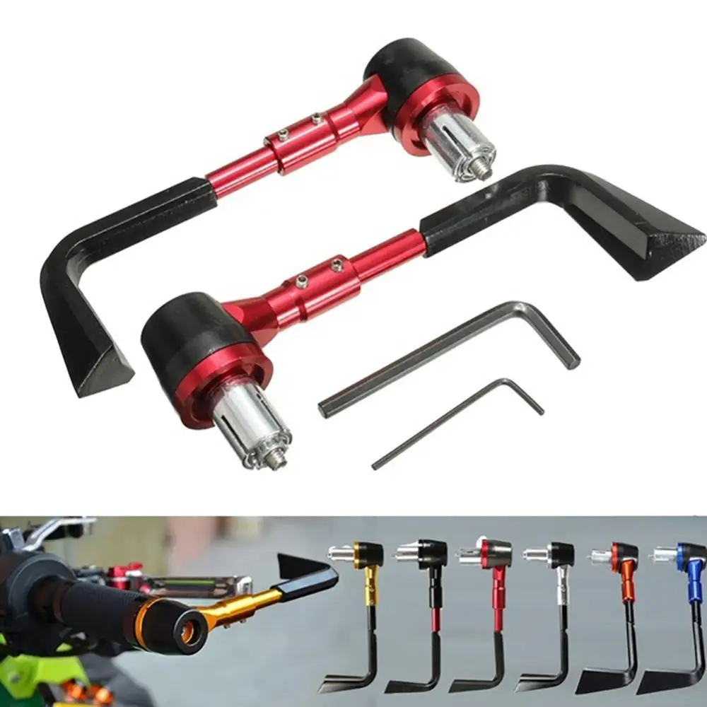 1 Pair 7/8 Inch Motorcycle Handlebar Brake Clutch Lever Protector Handguard Motorcycle Brake Clutch Protector CNC Protection Rod