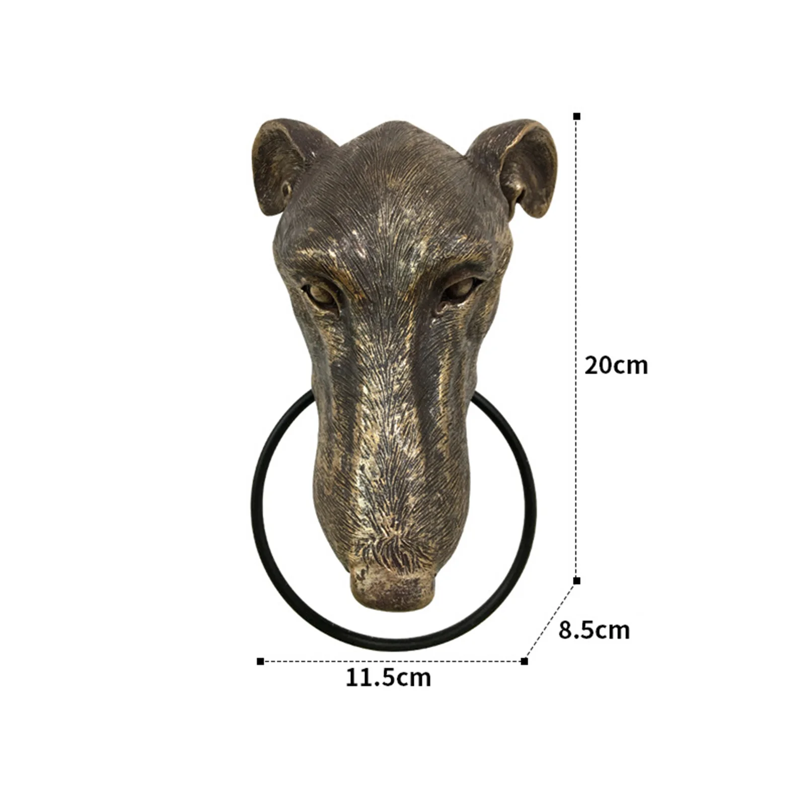 Creative Animals Head Door Knocker Retro Resin Crafts Personalized Wall Art Decoration For Front Door Heavy Gothic Door Knockers